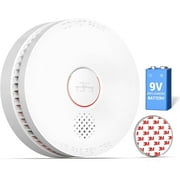 SITERWELL Smoke Detector, 10 Year Product Life Fire Alarm,Magnetic Fastening Kit, Smoke Alarm, Photoelectric Sensor,Low Battery Warning Function, ETL-9th Listed, GS509A, 1 Pack